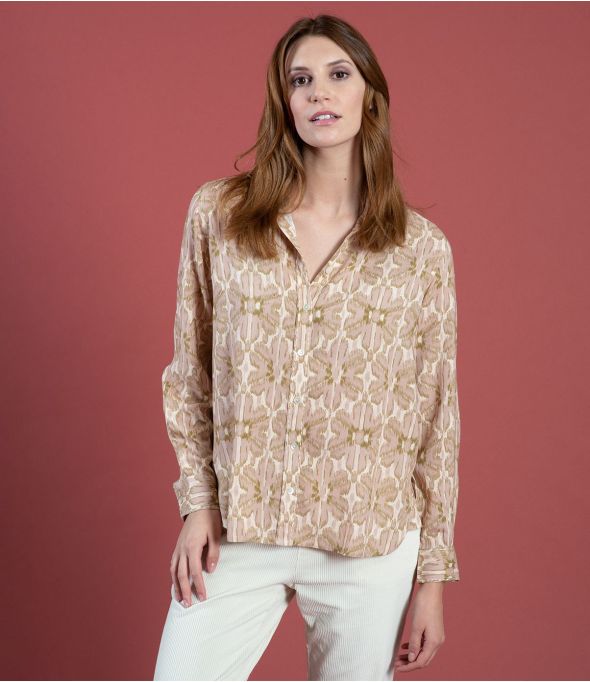 FRAN MARGOT ROSE Viscose Shirt - 1