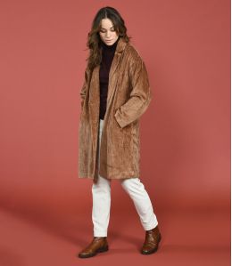 LIV VELVET CAMEL Cotton Coat - 1