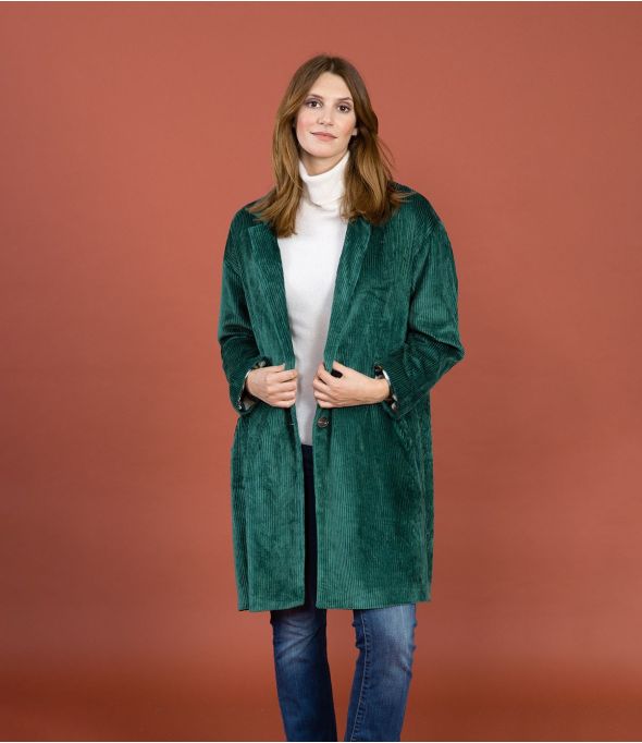 LIV VELVET FIR Cotton Coat - 1