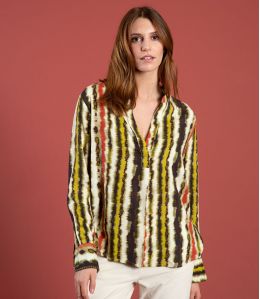 MILA LUCE CHOCOLATE Viscose Blouse - 2