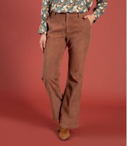 SASHA VELVET CAMEL Cotton Pants - 2