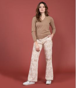 SASHA VELVET MARGOT PINK Cotton Pants - 2