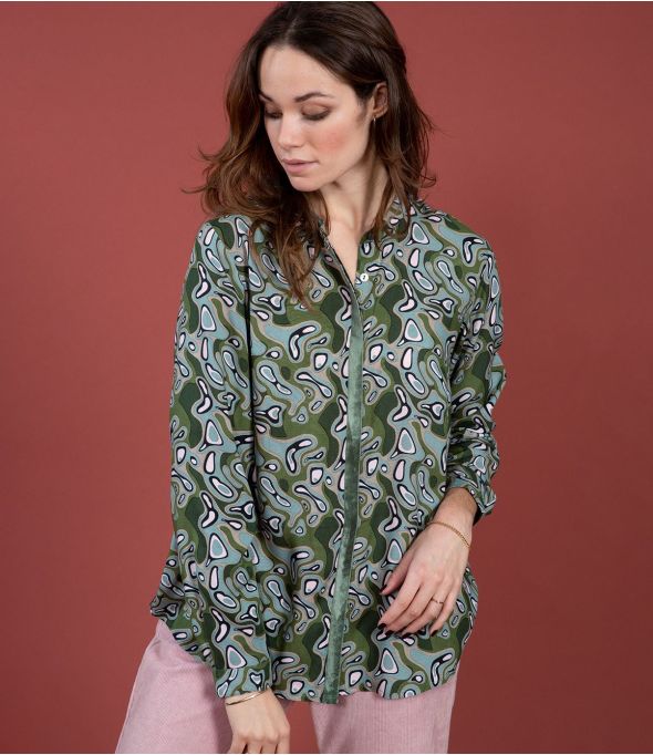 ALEX GREEN LAGOON Modal Blouse - 1