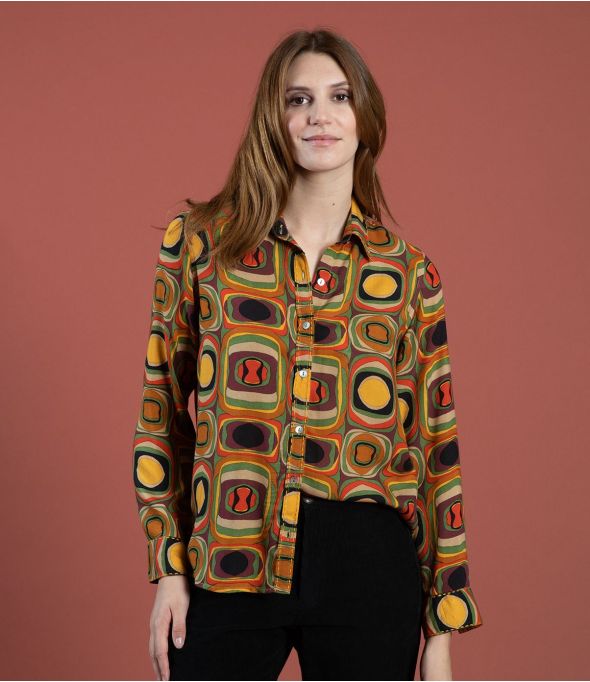 FRAN HIPPIE CAMEL Modal Shirt - 1