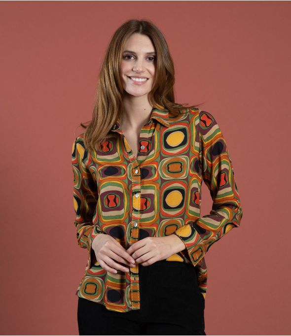 FRAN HIPPIE CAMEL Modal Shirt - 1