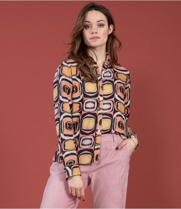 FRAN HIPPIE PINK Modal Shirt - 1