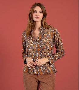 FRAN LAGON BROWN Modal Shirt - 1