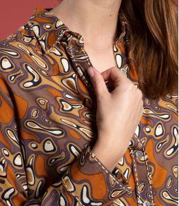 FRAN LAGON BROWN Modal Shirt - 2