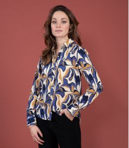 FRAN SEVENTY BLUE Modal Shirt - 2