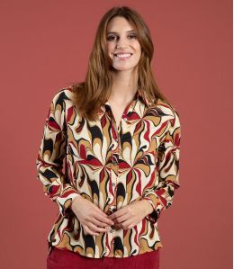 FRAN SEVENTY RED Modal Shirt - 1