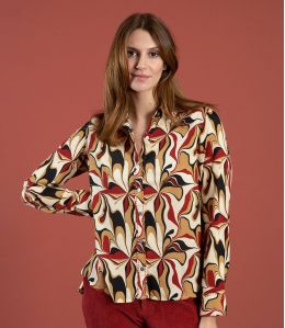 FRAN SEVENTY RED Modal Shirt - 2