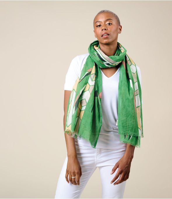 LOTUS Cotton Scarf - 1