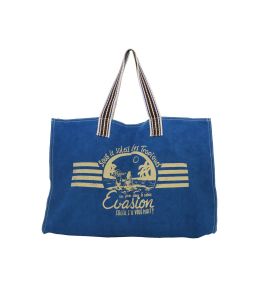 BEACH INDIGO Large Cotton Bag - 1