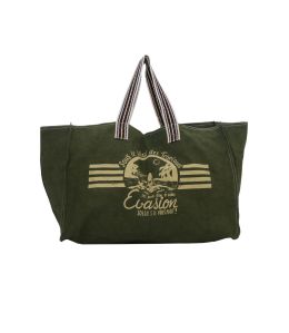 BEACH KAKI Large Cotton Bag - 1