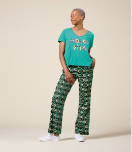 SASHA BARI GREEN Viscose Pants - 3