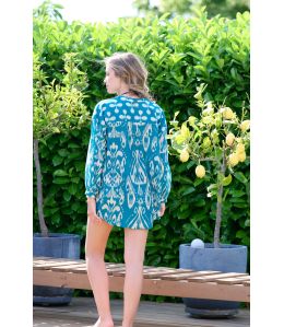 LOUNA MALAGA DUCK Blouse in Bemberg, Pashmina - 3