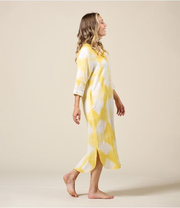 LISA IBIZA YELLOW Cotton Dress - 1