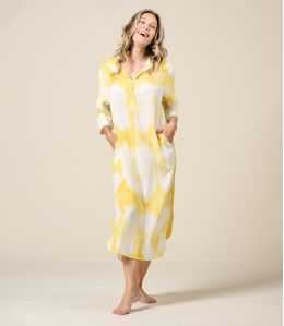 LISA IBIZA YELLOW Cotton Dress - 2