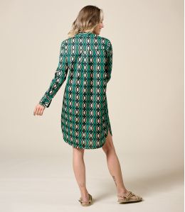 LETO BARI GREEN Cotton Dress - 3