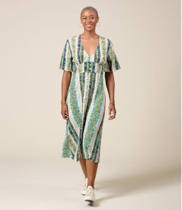 JANIE ROMA GREEN Viscose Dress - 1