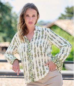 FRAN MALTE KHAKI Modal Shirt - 1