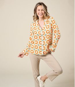 FRAN LILI ORANGE Modal Shirt - 1