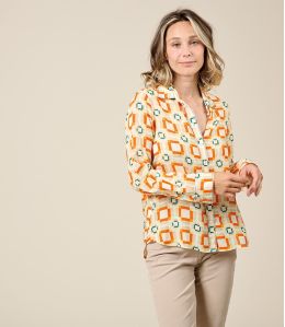 FRAN LILI ORANGE Modal Shirt - 2