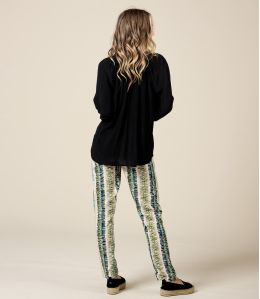 FAUVE ROMA GREEN Viscose Pants - 3