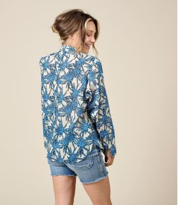 COSY PALMA BLUE Cotton Shirt - 3