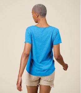 VITA PARIS BLUE Cotton T-Shirt - 2