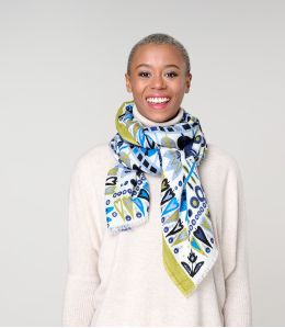 CAROL Wool, Silk Scarf - 2