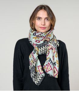 CLAIRE Wool, Silk Scarf - 2