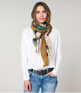 FAUSTINE Wool, Silk Scarf - 2