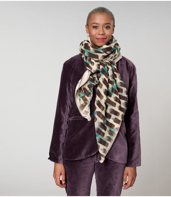 KUMI Wool Scarf, Cotton - 1