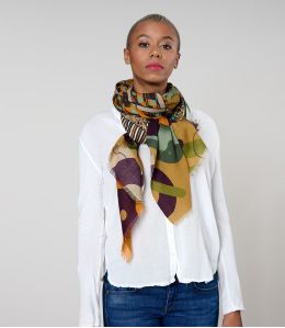 MALO Wool, Silk Scarf - 1