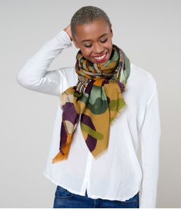 MALO Wool, Silk Scarf - 3