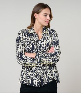 FRAN PASTEL BLACK Viscose Shirt - 2