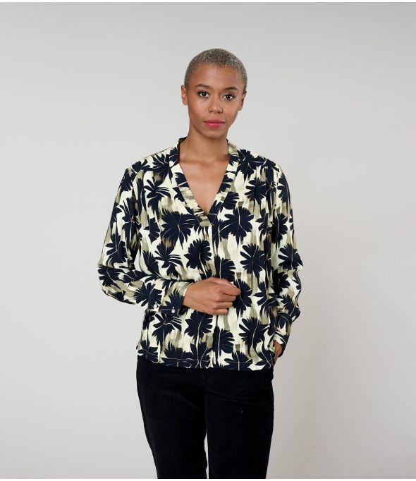 SARA HIBIS BLACK BLOUSE in Viscose - 1