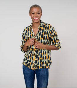 FRAN KUMI NAVY Viscose Shirt - 2