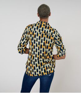 FRAN KUMI NAVY Viscose Shirt - 3