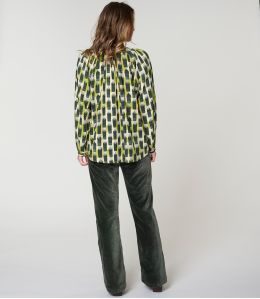 IRIS KUMI GREEN Viscose blouse - 4