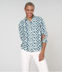 FRAN VERO BLUE Viscose Shirt - 2