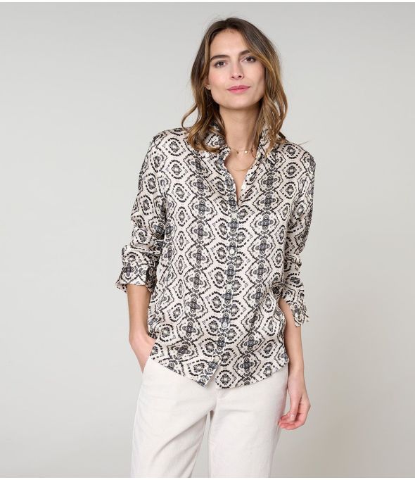 MARY BELEM BEIGE SHIRT in Modal - 1