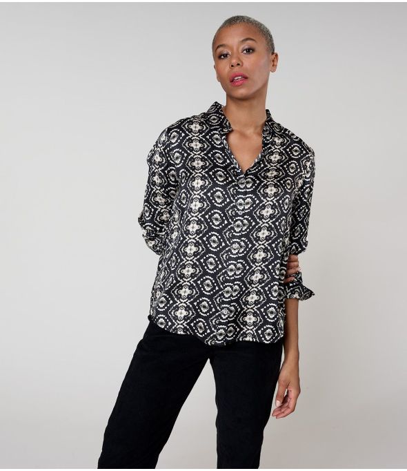 MARY BELEM BLACK Modal Shirt - 1