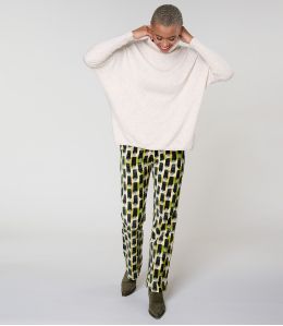 SASHA KUMI GREEN COTTON PANTS - 2