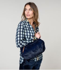 NAVY PACK MEDIUM FUR Polyester Bag - 2