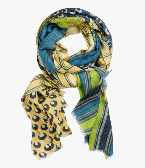 DIVA Women's Silk Wool Scarf 100 X 200 CM Storiatipic - 3